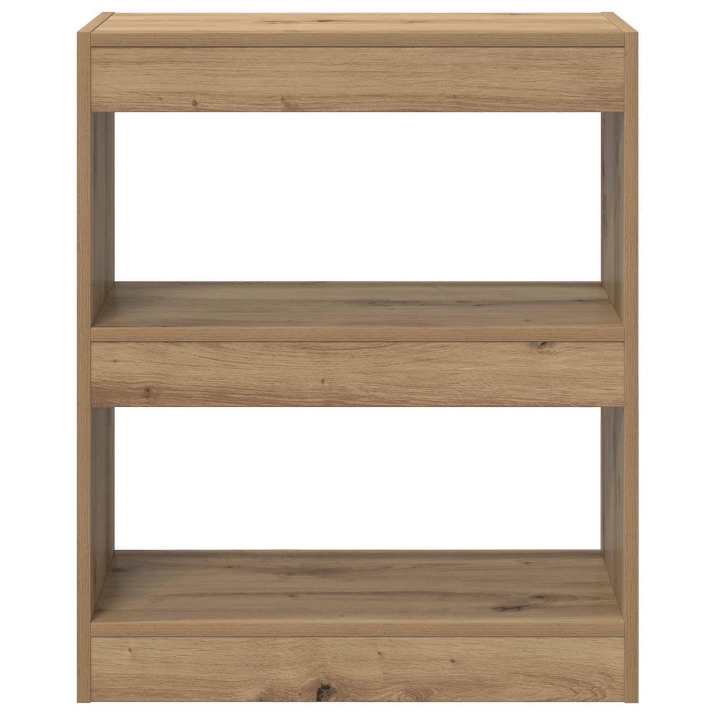 Book Cabinet 2-Tier 60 x 30 x 72 cm Engineered Wood Artisan Oak