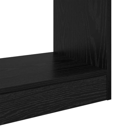 Book Cabinet Black Oak 60 x 30 x 72 cm Engineered Wood