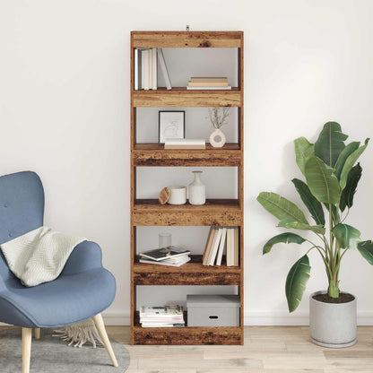 Book Cabinet Old wood 60 x 30 x 166 cm Engineered wood