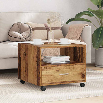 Coffee Table Old Wood 55 x 55 x 45cm Engineered Wood