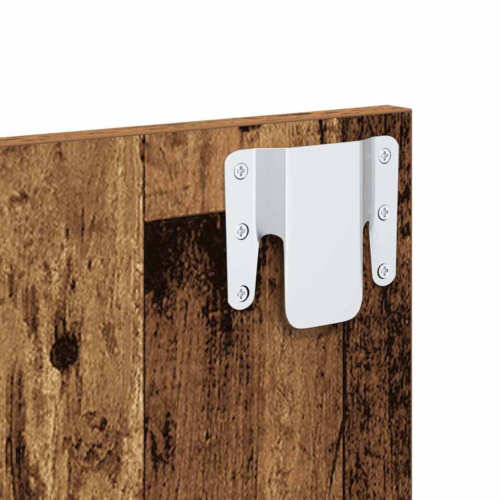 Bedside Cabinet 2 pcs Old Wood 50 x 32.5 x 80cm Engineered Wood