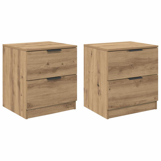 Bedside Cabinet 2 pcs Artisan Oak 45 x 39 x 50cm