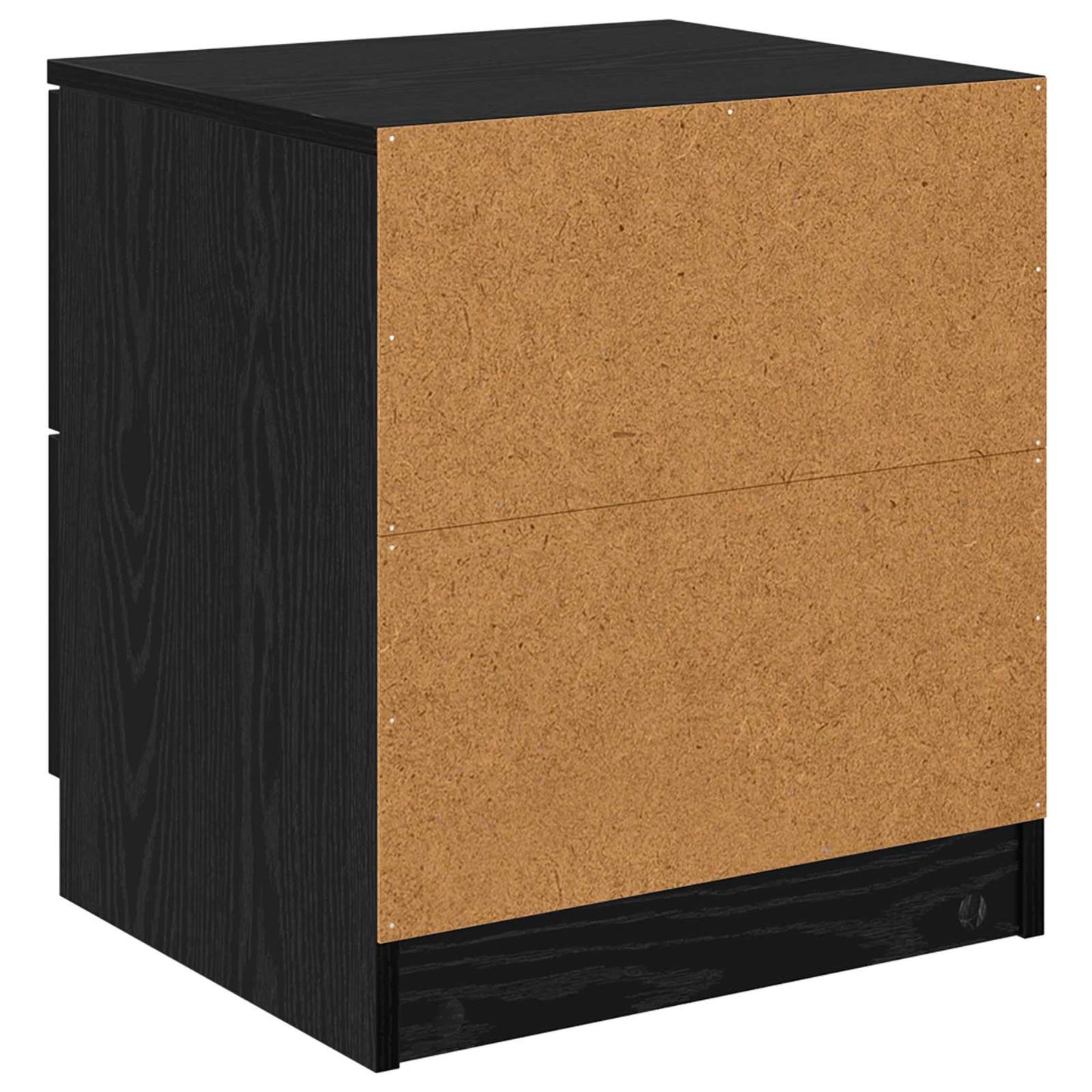 Bedside Cabinet 2 pcs Black Oak 45 x 39 x 50cm Engineered Wood