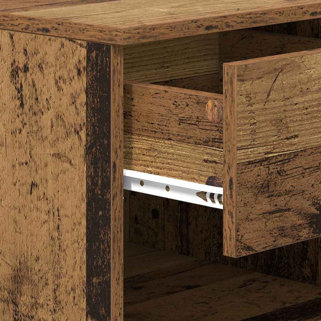 Bed Cabinet 2 pcs Old Wood 40 x 39 x 40cm Engineered Wood