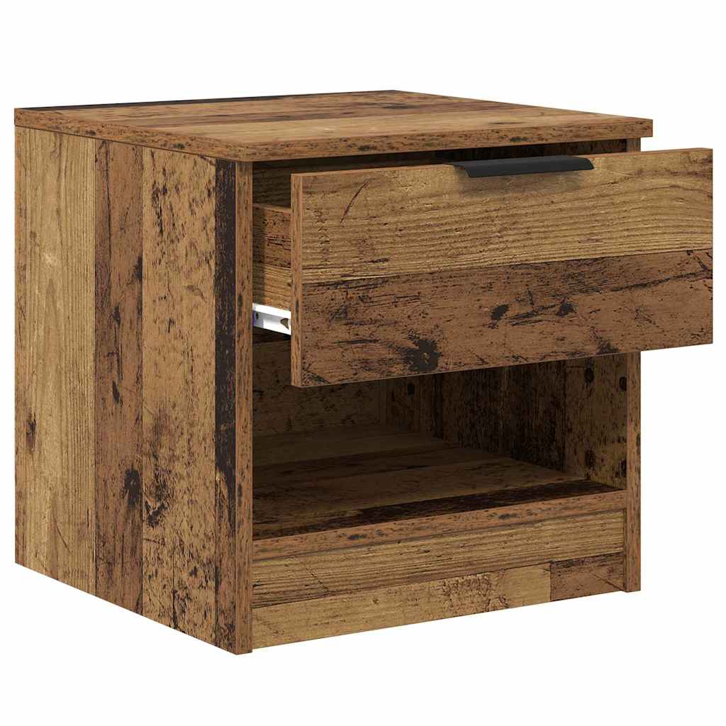 Bed Cabinet 2 pcs Old Wood 40 x 39 x 40cm Engineered Wood
