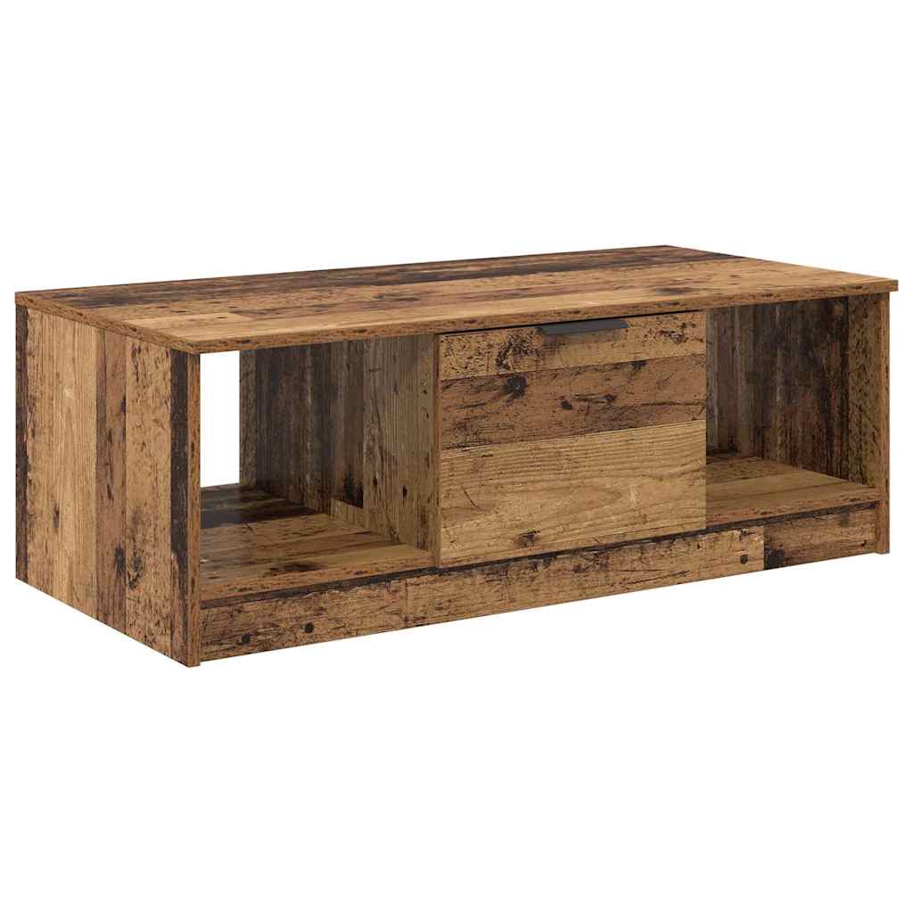 Coffee Table Old Wood 102 x 50 x 36cm Engineered Wood