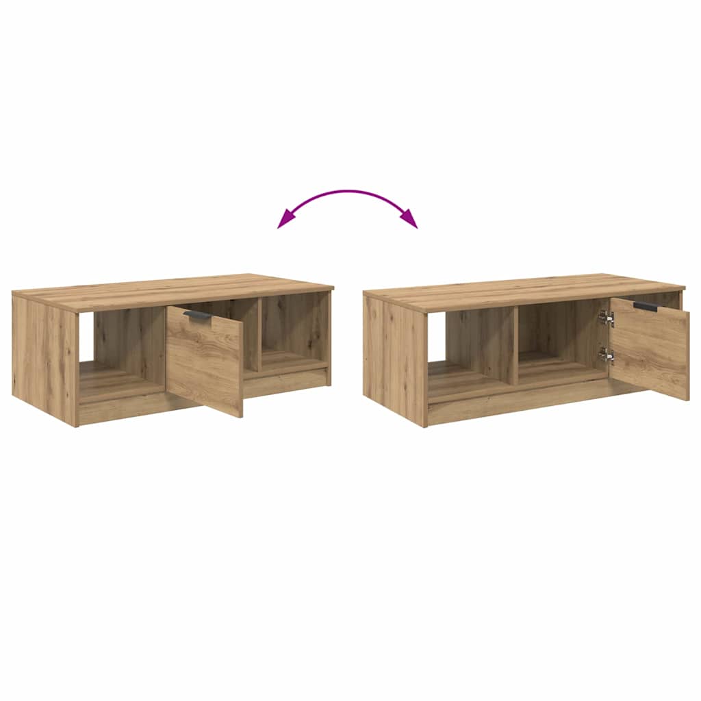 Coffee Table Artisan oak 100 x 50 x 36 cm Engineered wood