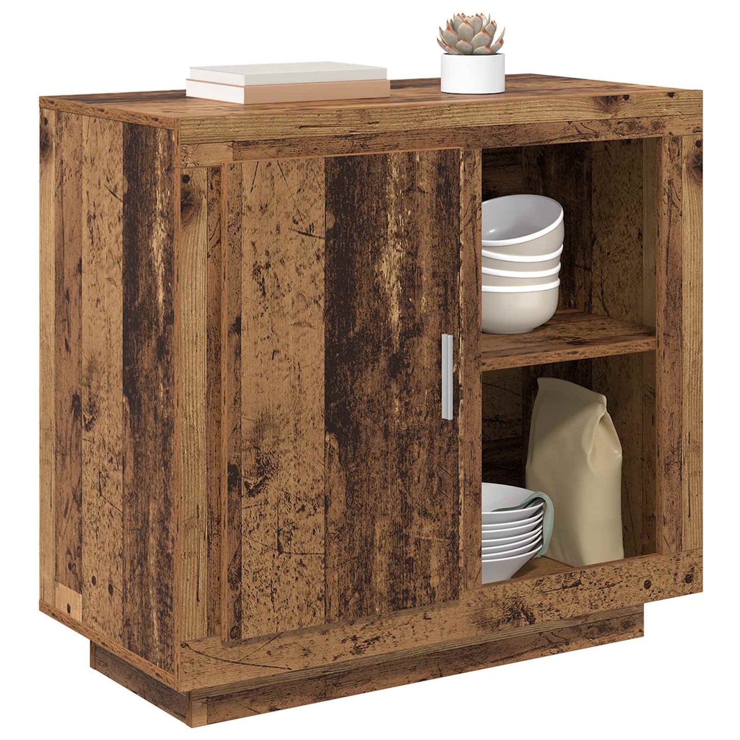 Sideboard Old Wood 80 x 40 x 75 cm Engineered Wood