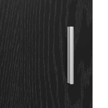 Sideboard Black Oak 80 x 40 x 75 cm Engineered Wood
