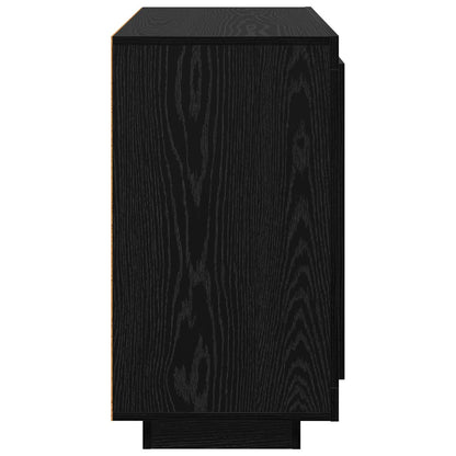 Sideboard Black Oak 80 x 40 x 75 cm Engineered Wood