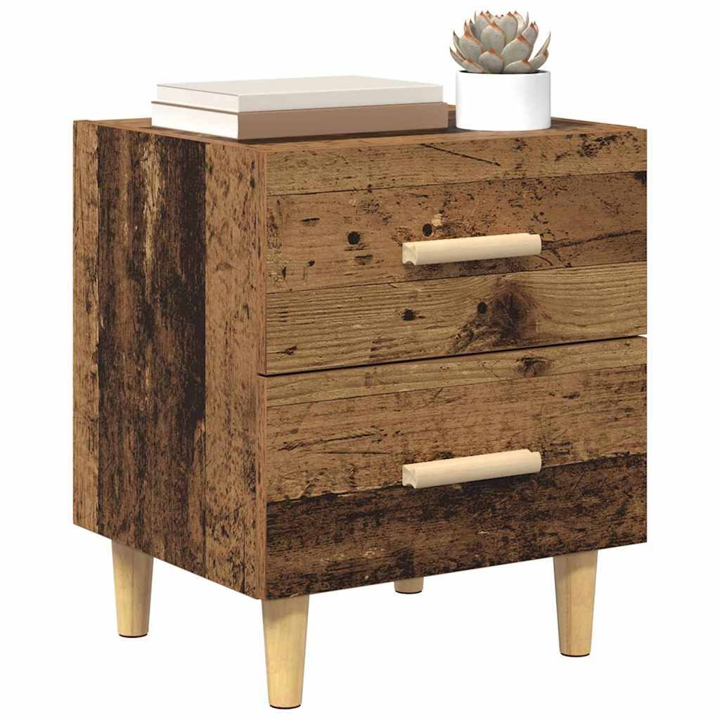 Bed Cabinet Old Wood 40 x 35 x 47.5cm Engineered Wood