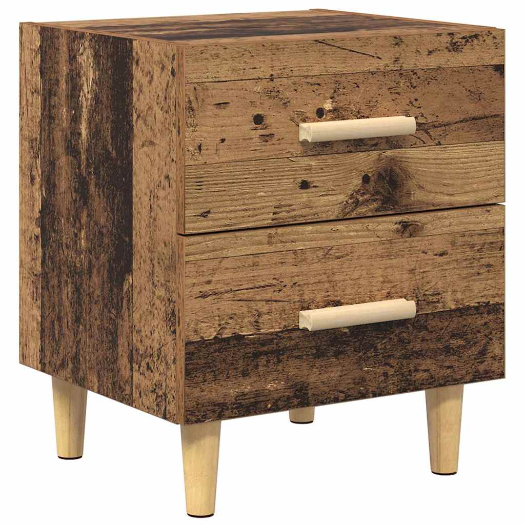 Bed Cabinet 2 pcs Old Wood 40 x 35 x 47.5cm Engineered Wood