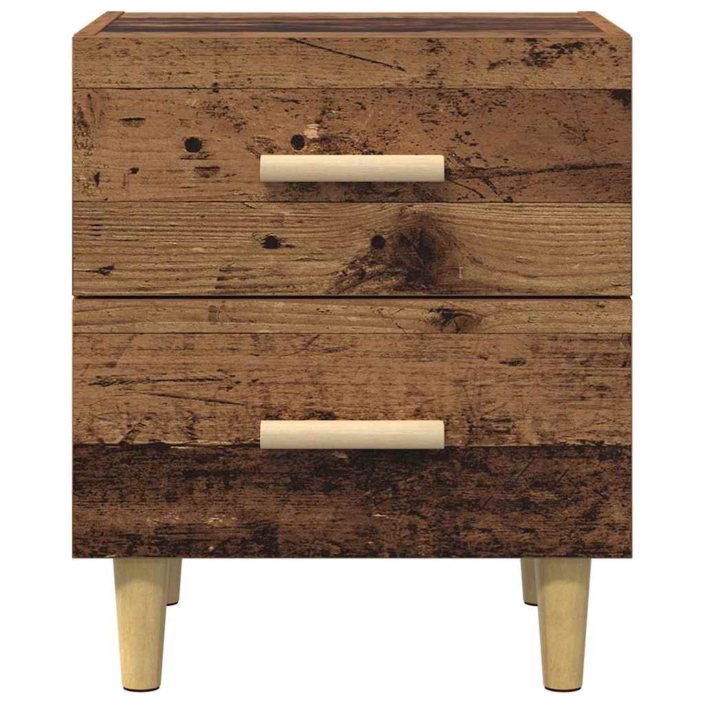 Bed Cabinet 2 pcs Old Wood 40 x 35 x 47.5cm Engineered Wood
