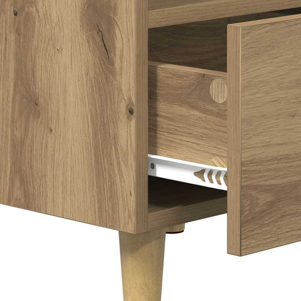 Bed Cabinet 2 pcs Artisan Oak 40 x 35 x 47.5cm Engineered Wood