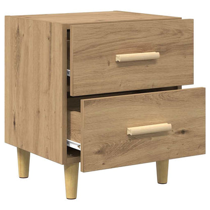 Bed Cabinet 2 pcs Artisan Oak 40 x 35 x 47.5cm Engineered Wood