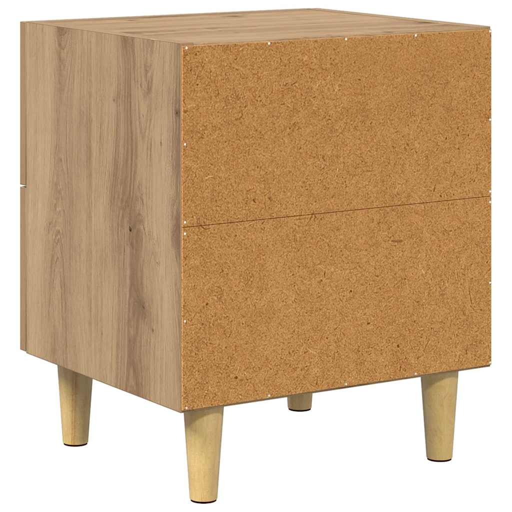Bed Cabinet 2 pcs Artisan Oak 40 x 35 x 47.5cm Engineered Wood