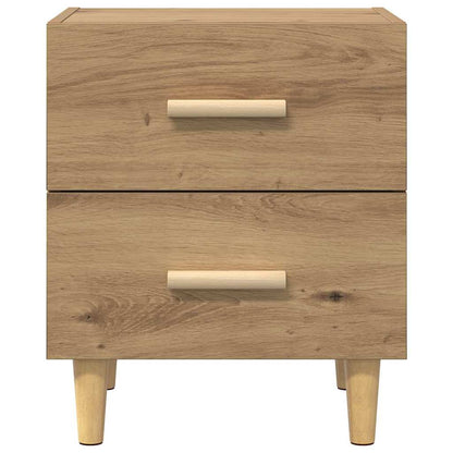 Bed Cabinet 2 pcs Artisan Oak 40 x 35 x 47.5cm Engineered Wood