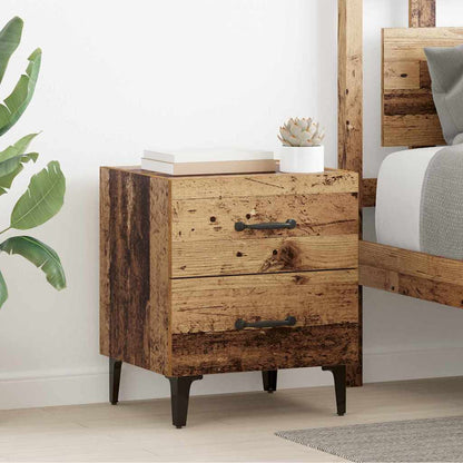 Bed Cabinet 2 pcs Old Wood 40 x 35 x 47.5 cm Engineered Wood