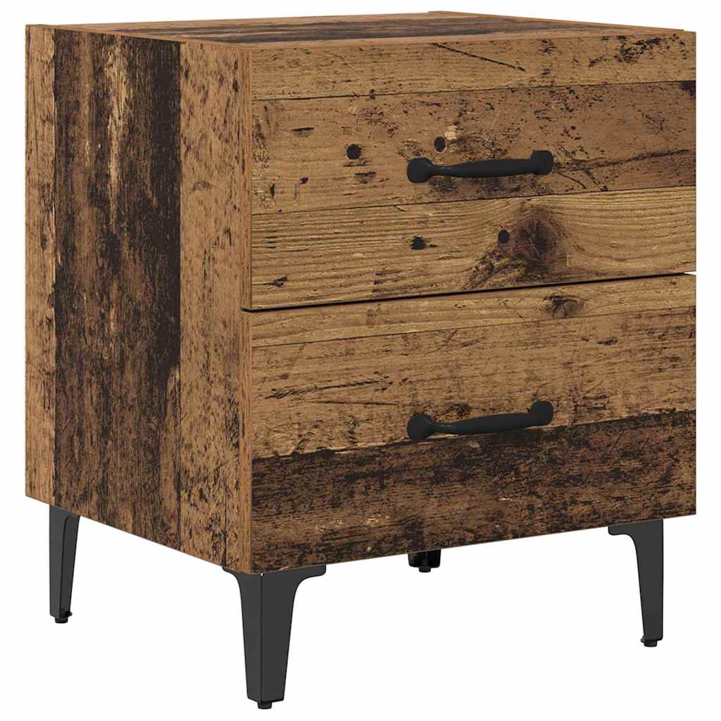 Bed Cabinet 2 pcs Old Wood 40 x 35 x 47.5 cm Engineered Wood