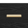 Bedside Cabinet Black oak 40 x 40 x 66 cm Engineered wood