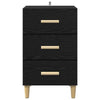 Bedside Cabinet Black oak 40 x 40 x 66 cm Engineered wood