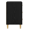 Bedside Cabinet Black oak 40 x 40 x 66 cm Engineered wood
