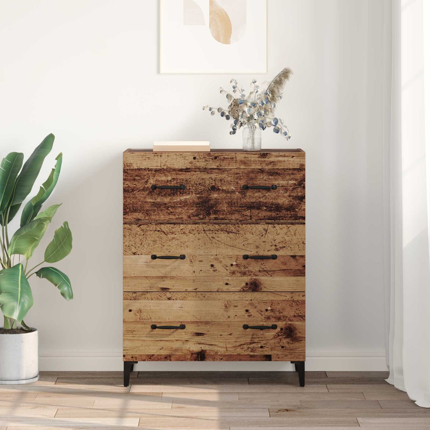Sideboard Old wood 69.5 x 34 x 90 cm Engineered wood
