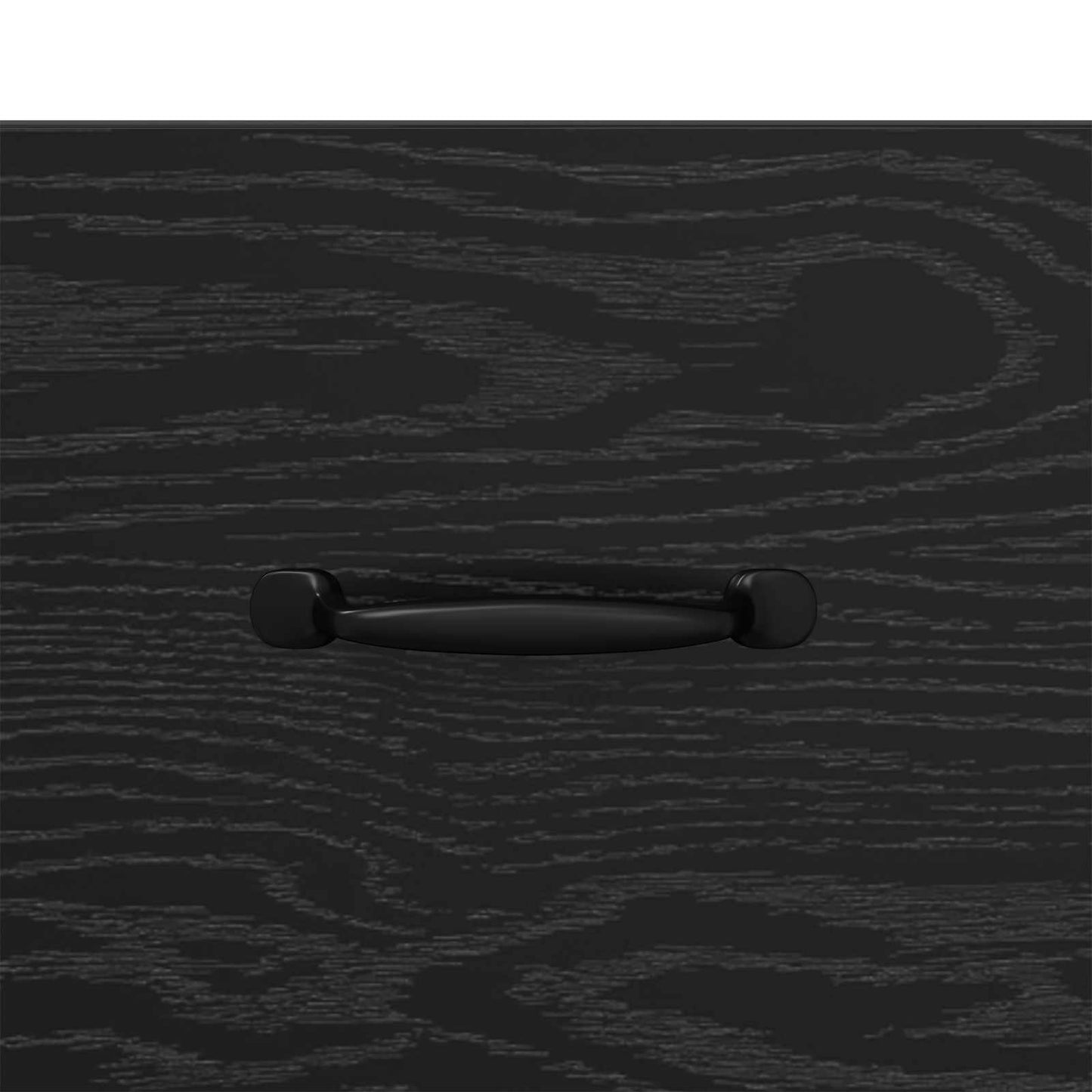 Sideboard Black Oak 69.5 x 34 x 90 cm Engineered Wood and Iron
