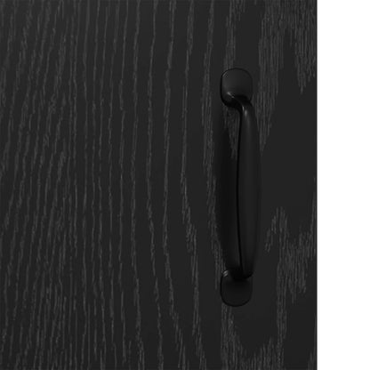 Sideboard Black oak 34 x 90 x 80 cm Engineered wood
