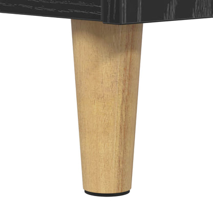 Sideboard Black Oak 69.5 x 32.5 x 90 cm Engineered wood