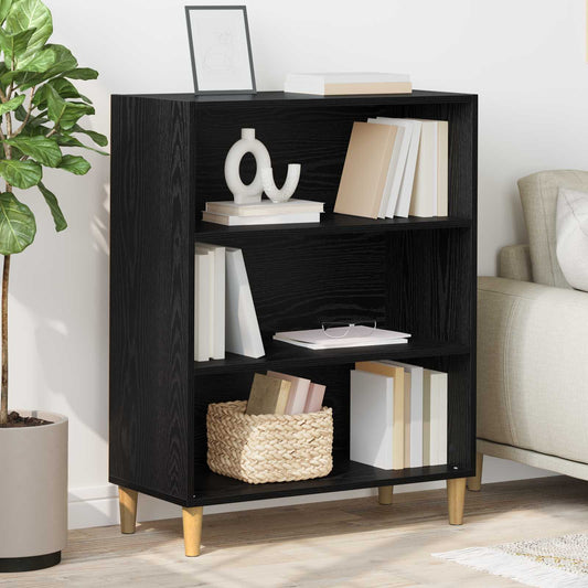 Sideboard Black Oak 69.5 x 32.5 x 90 cm Engineered Wood