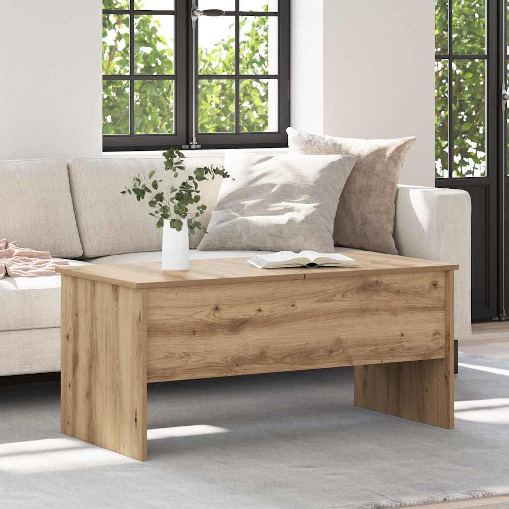 Coffee Table Artisan Oak 102 x 50.5 x 46.5 cm Engineered Wood