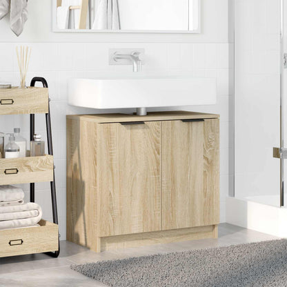 Bathroom Cabinet Sonoma Oak 64.5 x 33.5 x 59 cm Engineered Wood