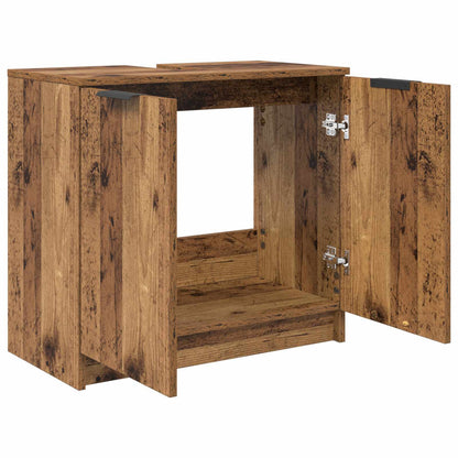 Bathroom Cabinet Old Wood 64.5 x 33.5 x 59 cm Engineered Wood