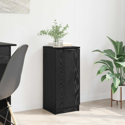 Sideboard Black Oak 30 x 30 x 70 cm Engineered Wood