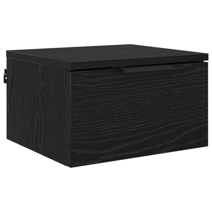 Bedside Cabinet Black Oak 34 x 30 x 20 cm Engineered Wood
