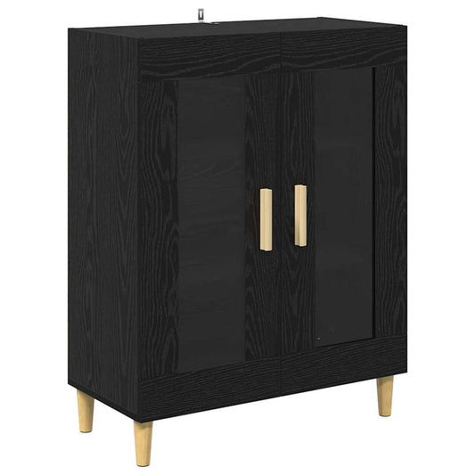 Sideboard Black Oak 69.5 x 34 x 90 cm Engineered Wood
