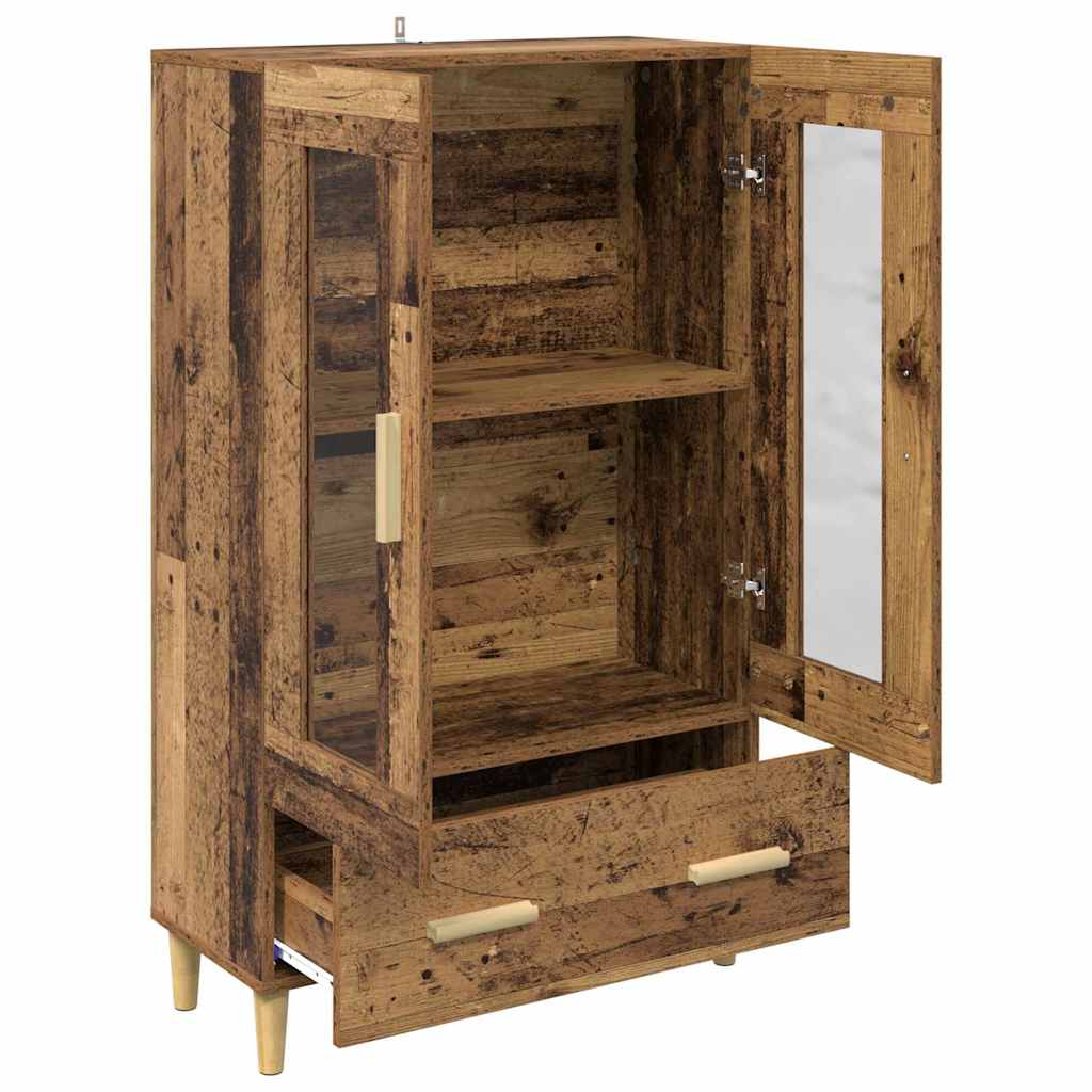 Highboard with Drawer Old Wood 70 x 31 x 115 cm Engineered Wood
