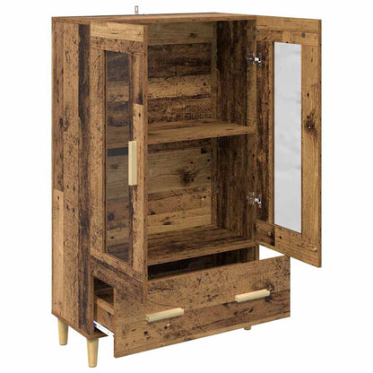 Highboard with Drawer Old Wood 70 x 31 x 115 cm Engineered Wood