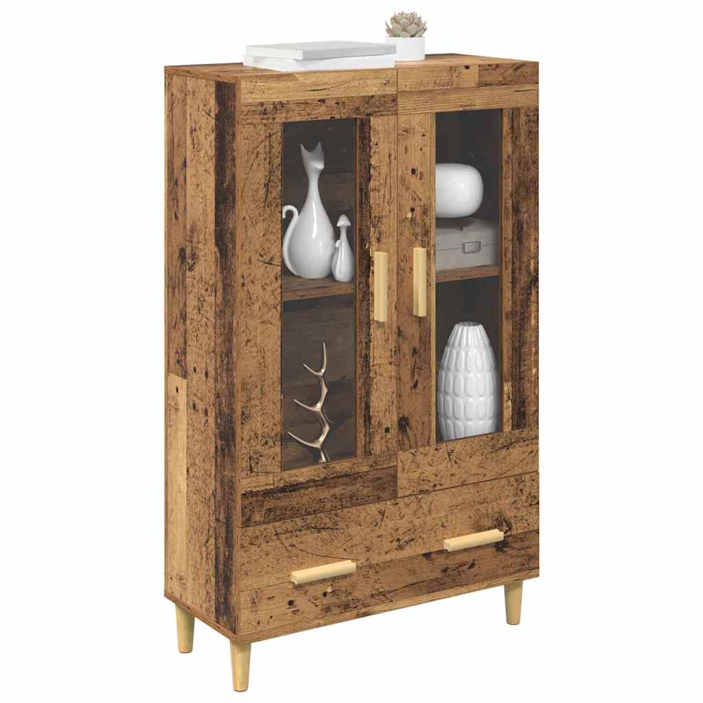 Highboard with Drawer Old Wood 70 x 31 x 115 cm Engineered Wood