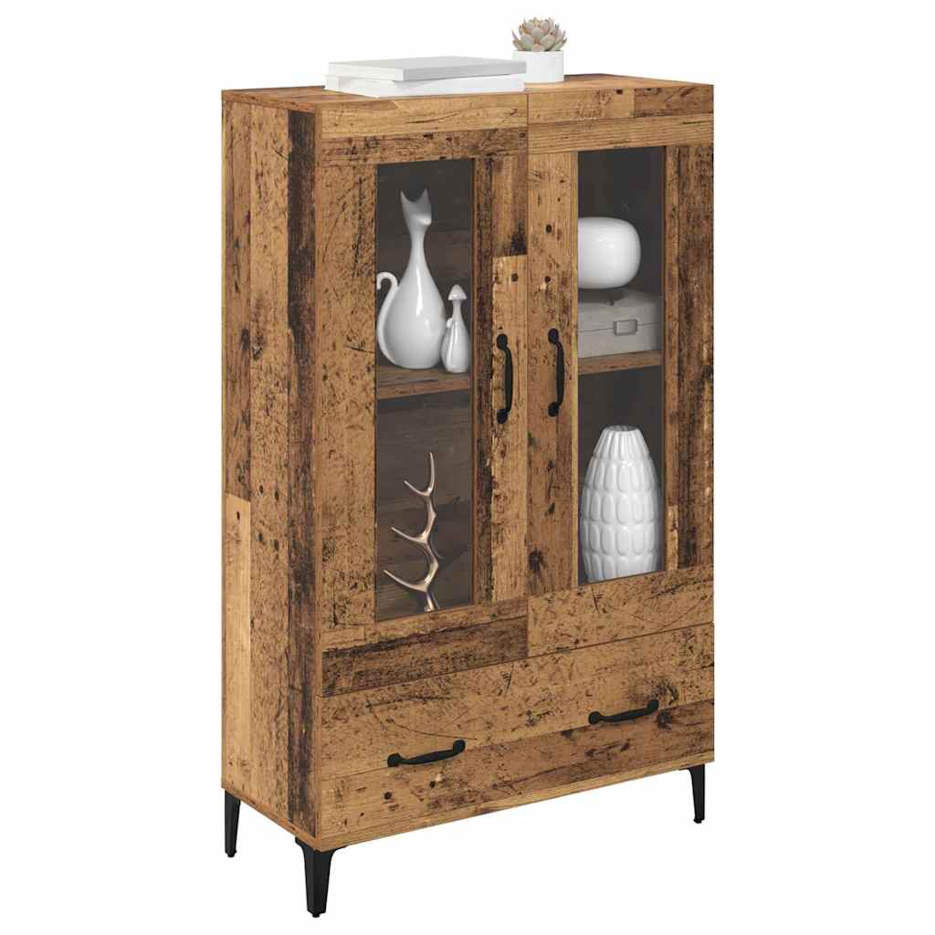 Highboard Old Wood 70 x 31 x 115 cm Engineered Wood and Iron