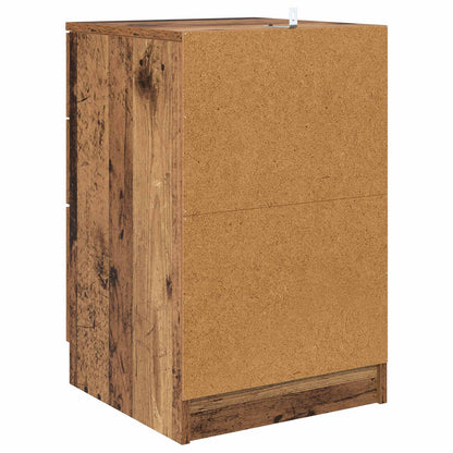 Bedside Cabinet Old Wood 40 x 40 x 63 cm Engineered Wood