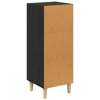 Sideboard Black oak 34.5 x 34 x 90 cm Engineered wood