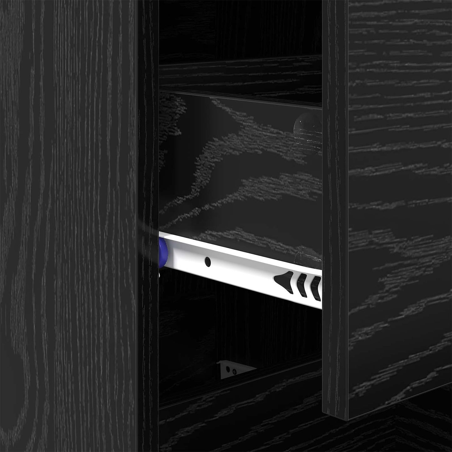 Sideboard Black oak 34 x 34.5 x 90 cm Engineered wood