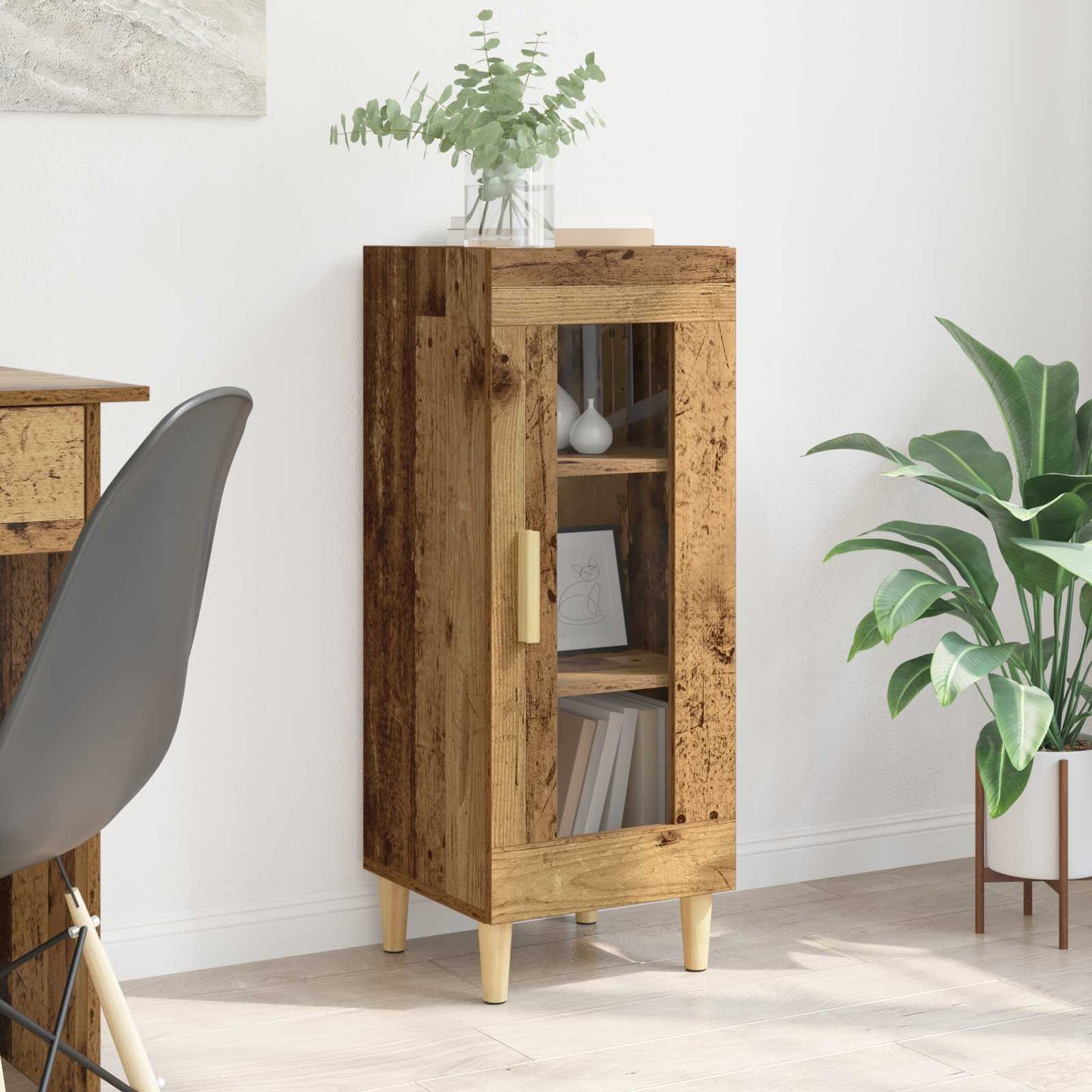 Sideboard Old Wood 34.5 x 32.5 x 90 cm Engineered Wood