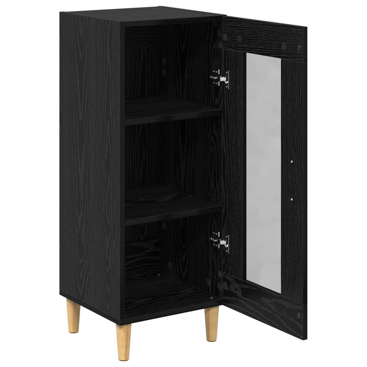 Sideboard Black Oak 34.5 x 32.5 x 90 cm Engineered Wood