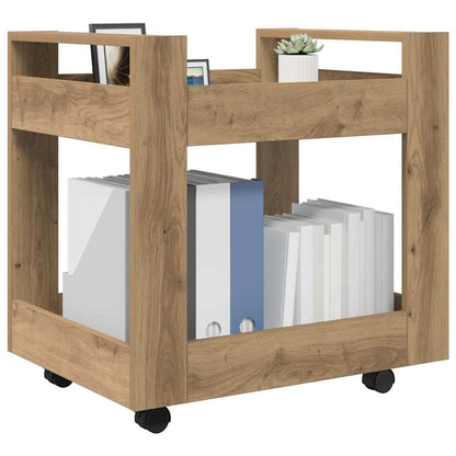 Desk Trolley Artisan Oak 60 x 45 x 60 cm Engineered Wood