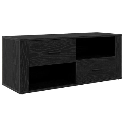 TV Cabinet Black Oak 100 x 35 x 40 cm Engineered Wood