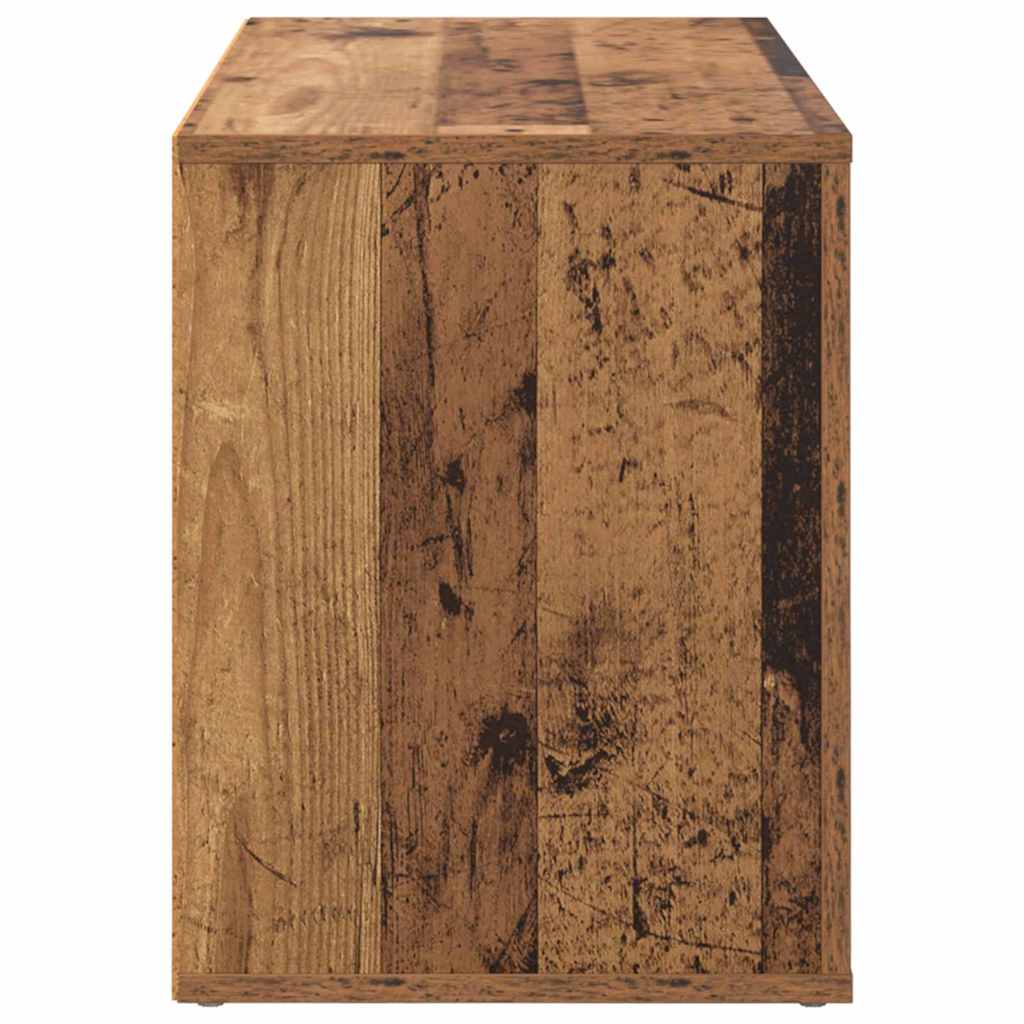 Shoe Rack with Shelf Old wood 75 x 35 x 45 cm Engineered wood