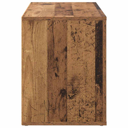 Shoe Rack with Shelf Old wood 75 x 35 x 45 cm Engineered wood